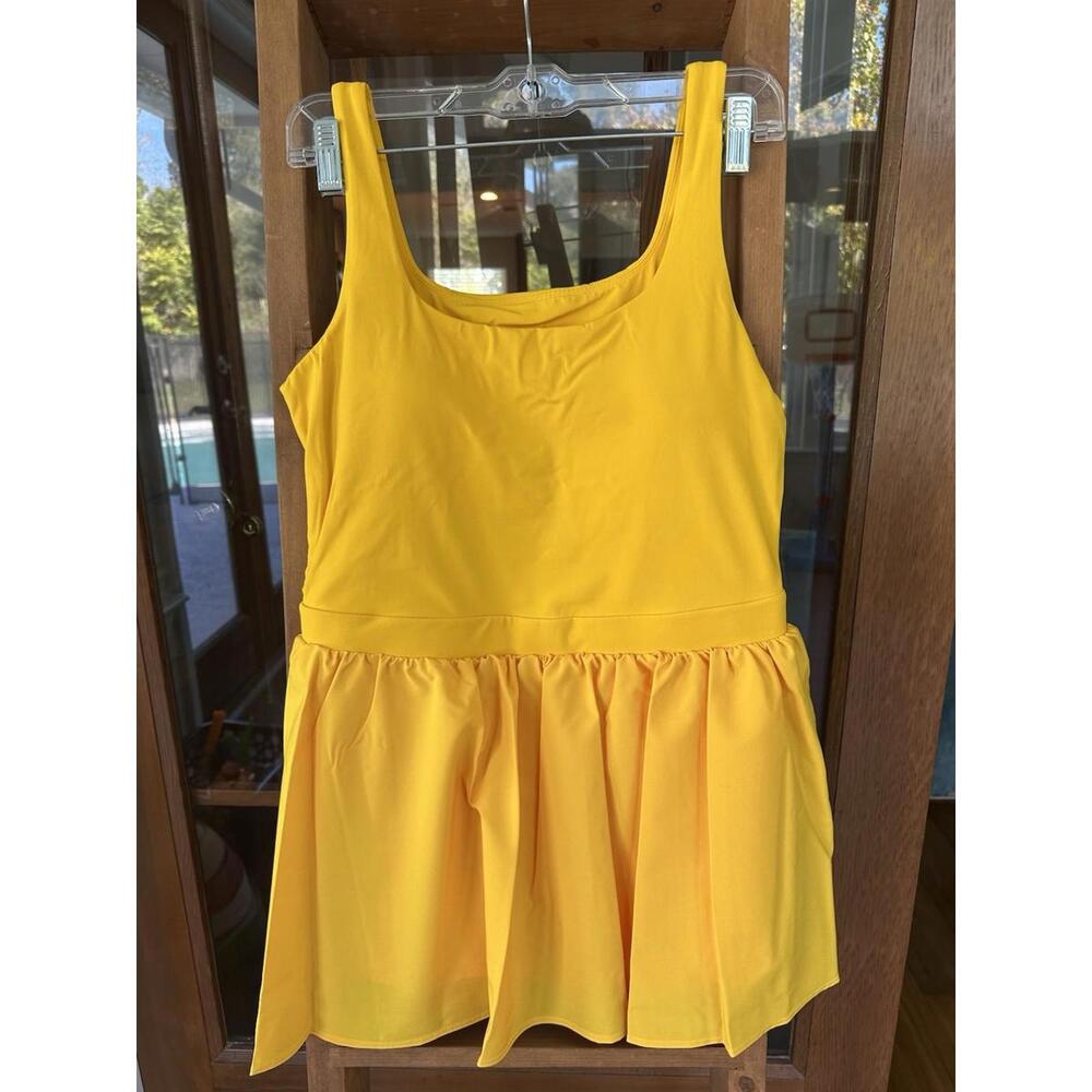 NEW Women's Game Day Active Dress Joylab Tennis Pickleball Dress Yellow - Picture 4 of 8
